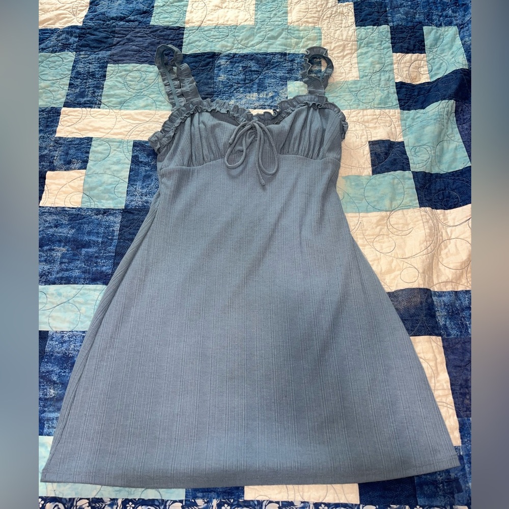 Privacy Please Blue Mini Dress